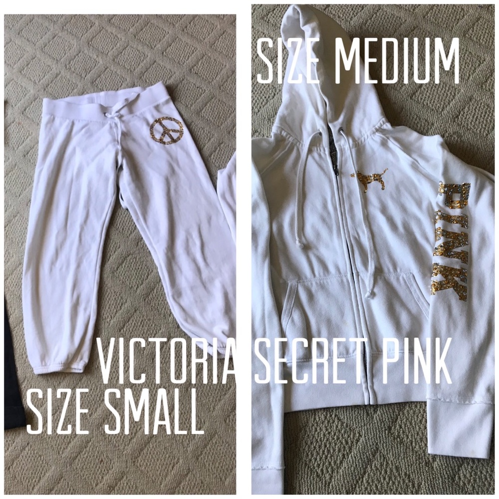Victoria secret pink sweat pants n shirt
